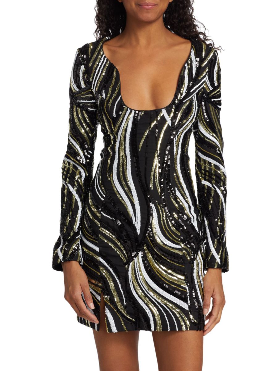 Мини-платье с круглым вырезом и пайетками Halpern, цвет Dark
Мини-платье с круглым вырезом и пайетками Halpern, цвет Dark