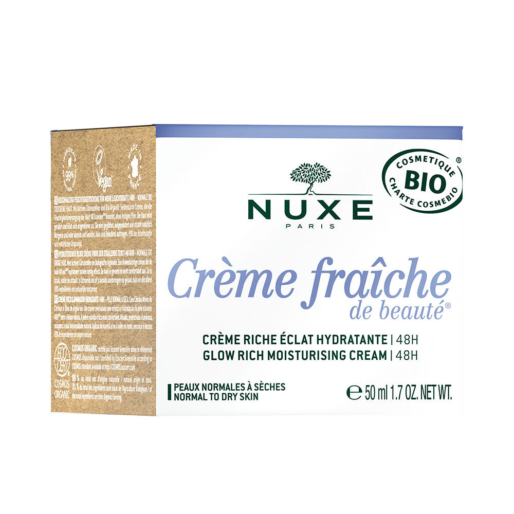 Увлажняющий крем для ухода за лицом Crème fraîche de beauté crema rica hidratante Nuxe, 50 мл
Увлажняющий крем для ухода за лицом Crème fraîche de beauté crema rica hidratante Nuxe, 50 мл