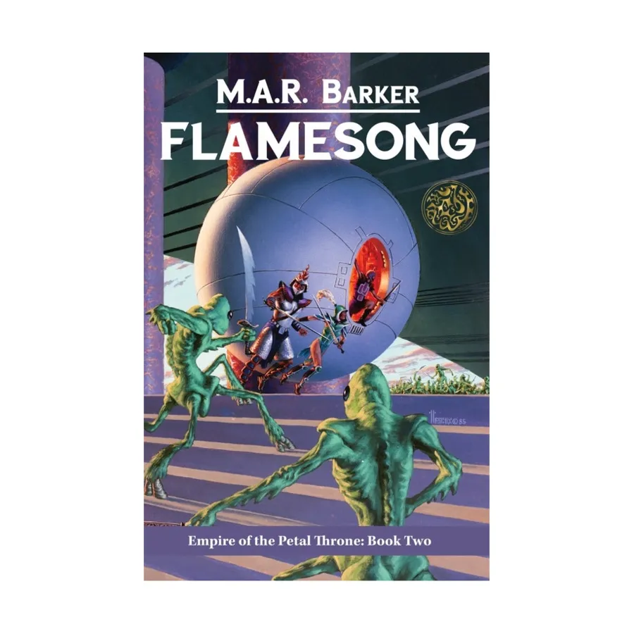 Роман в мягкой обложке Flamesong, Empire of the Petal Throne (The Tekumel Foundation)
Роман в мягкой обложке Flamesong, Empire of the Petal Throne (The Tekumel Foundation)