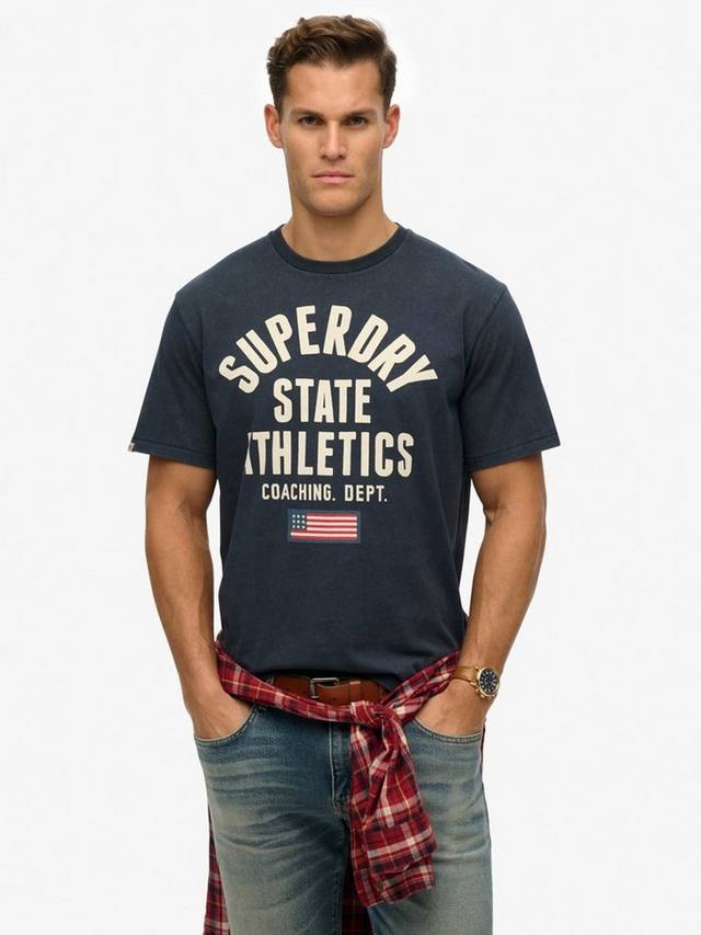 Винтажная футболка с логотипом из органического хлопка Superdry, цвет Blue Bottle
Винтажная футболка с логотипом из органического хлопка Superdry, цвет Blue Bottle