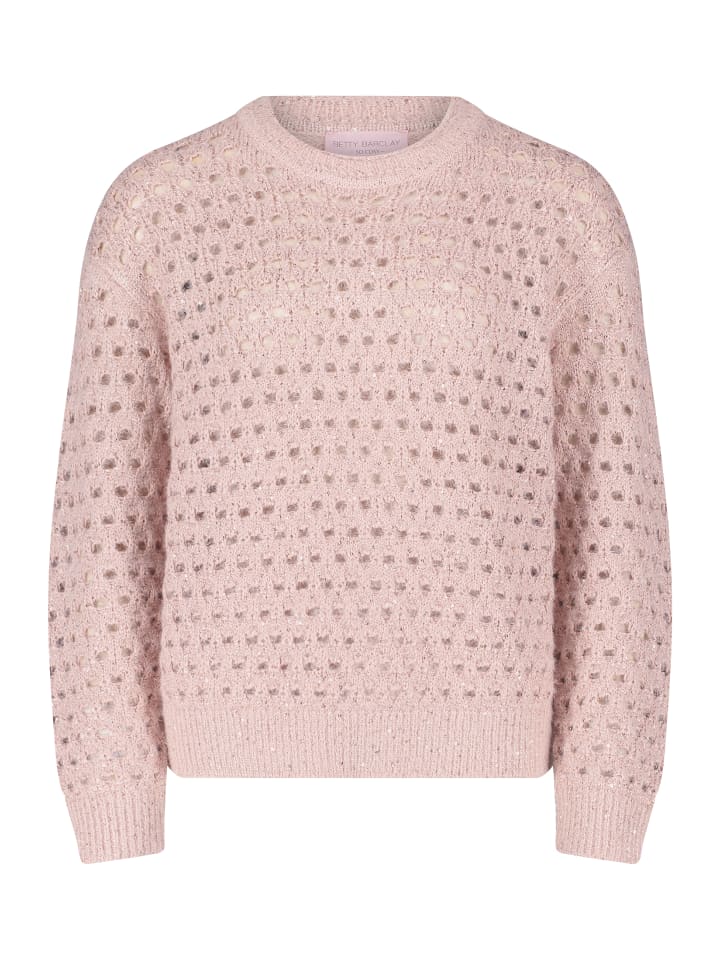 Вязаный свитер из пряжи нового образца бледно-лилового цвета Betty Barclay
Вязаный свитер из пряжи нового образца бледно-лилового цвета Betty Barclay