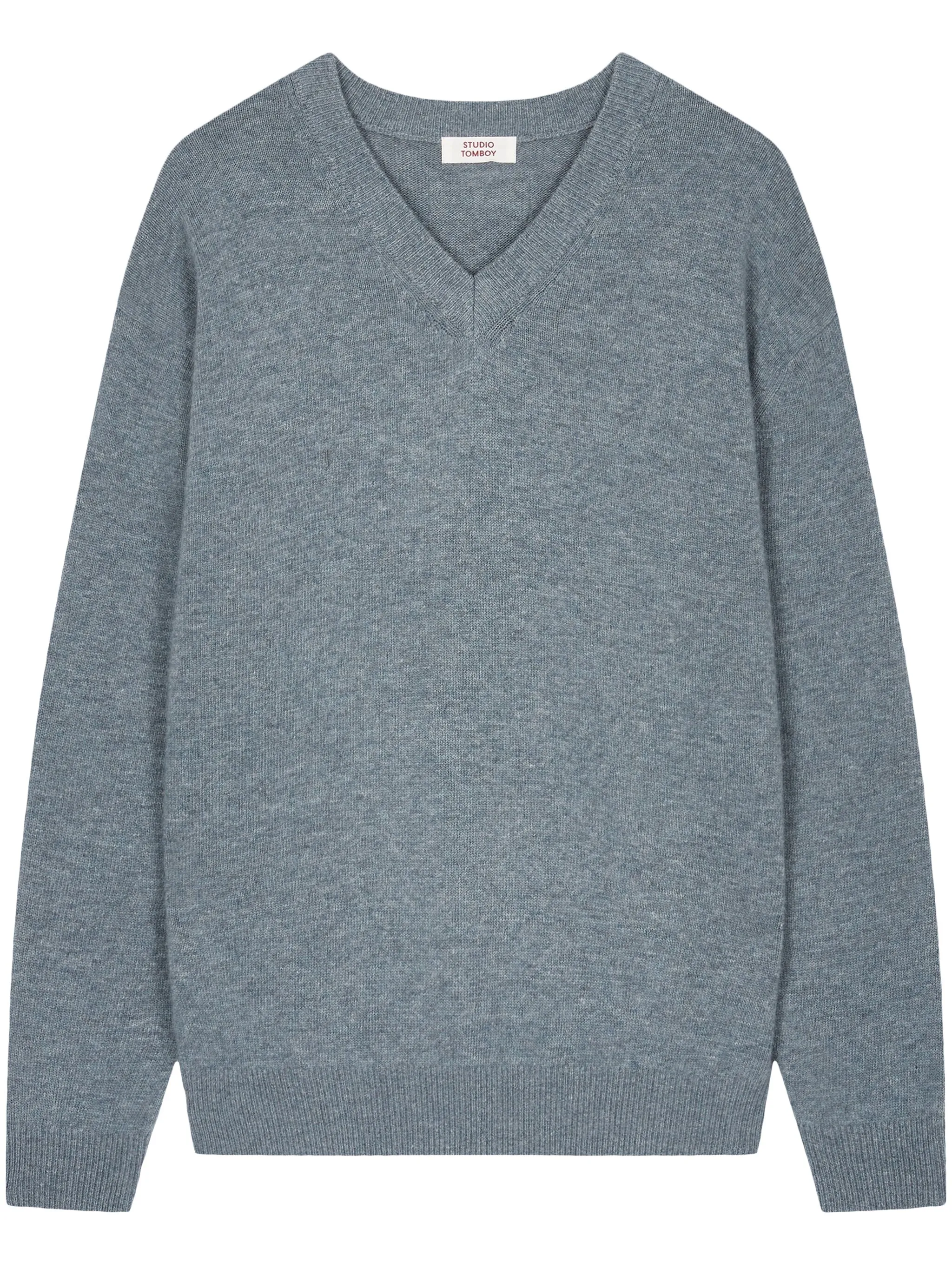 Джемпер с V-образным вырезом Studio Tomboy, синий
Джемпер с V-образным вырезом Studio Tomboy, синий