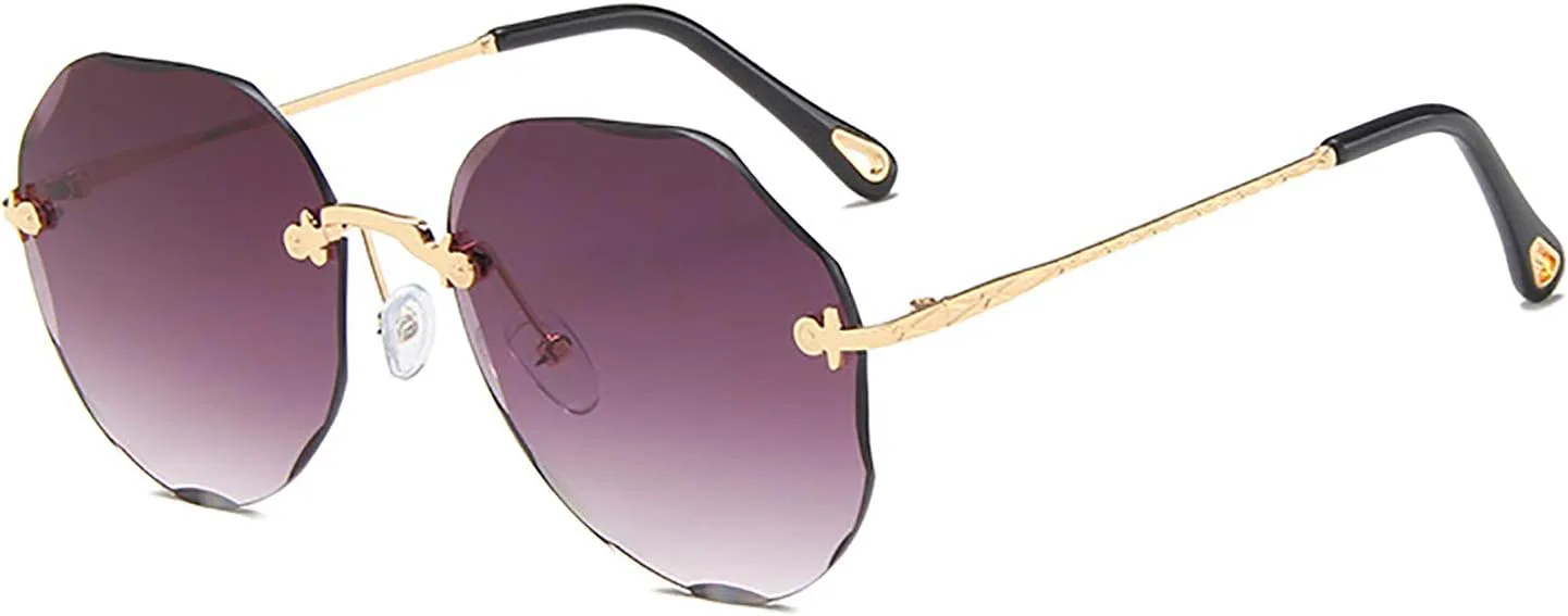 Женские круглые солнцезащитные очки с градиентным цветом, без оправы, 100% защита от УФ-излучения. Подходят для шопинга, вечеринок и пляжа generic, Black
Женские круглые солнцезащитные очки с градиентным цветом, без оправы, 100% защита от УФ-излучения. Подходят для шопинга, вечеринок и пляжа generic, Black