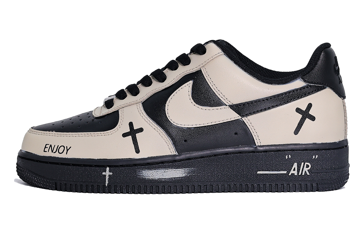 Air Force 1 амортизация, износостойкие низкие скейтборд обувь unisex Nike, бежевый/черный
Air Force 1 амортизация, износостойкие низкие скейтборд обувь unisex Nike, бежевый/черный