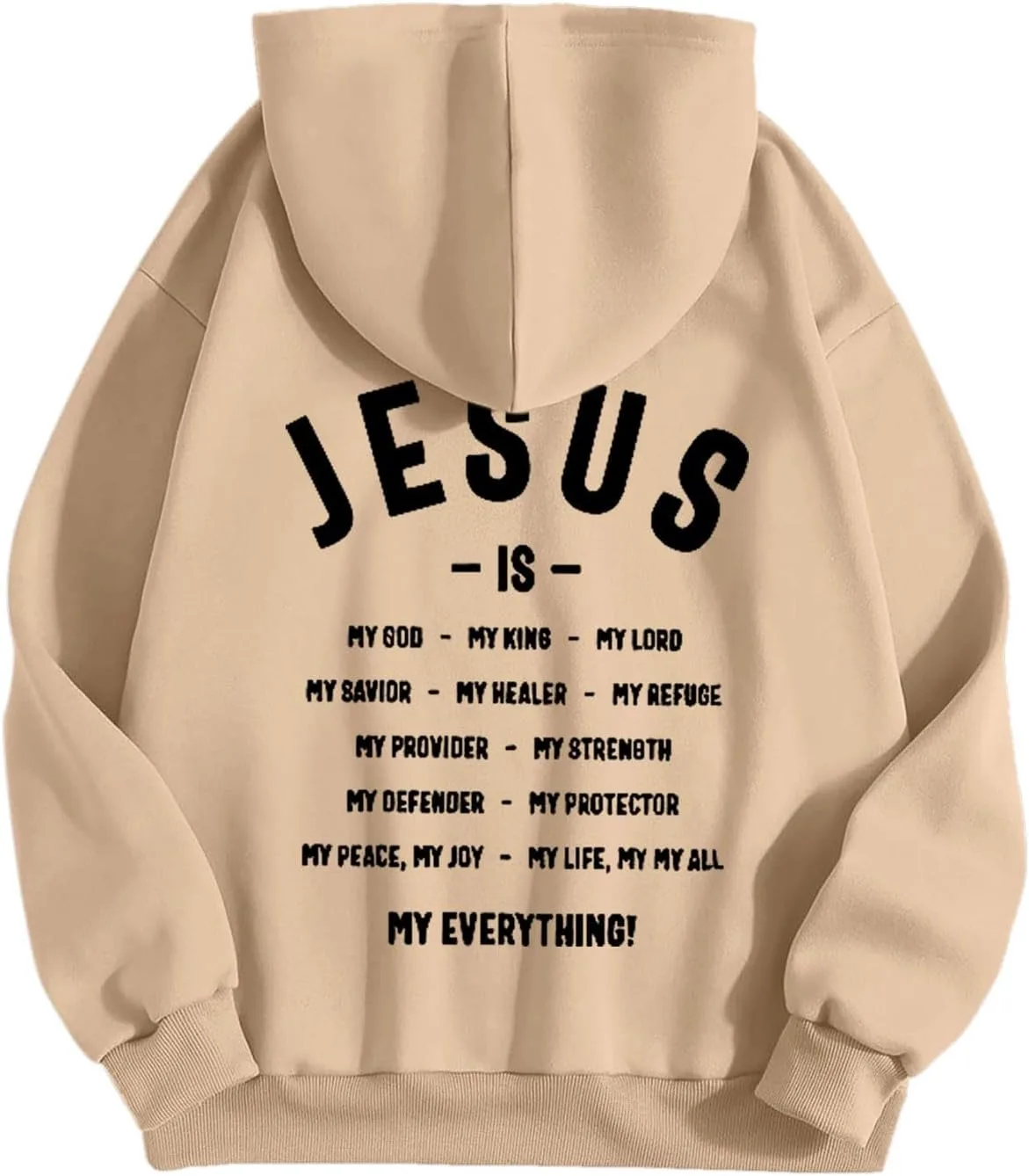 Мужская толстовка с капюшоном Jesus Letter Graphic, длинный рукав
Мужская толстовка с капюшоном Jesus Letter Graphic, длинный рукав