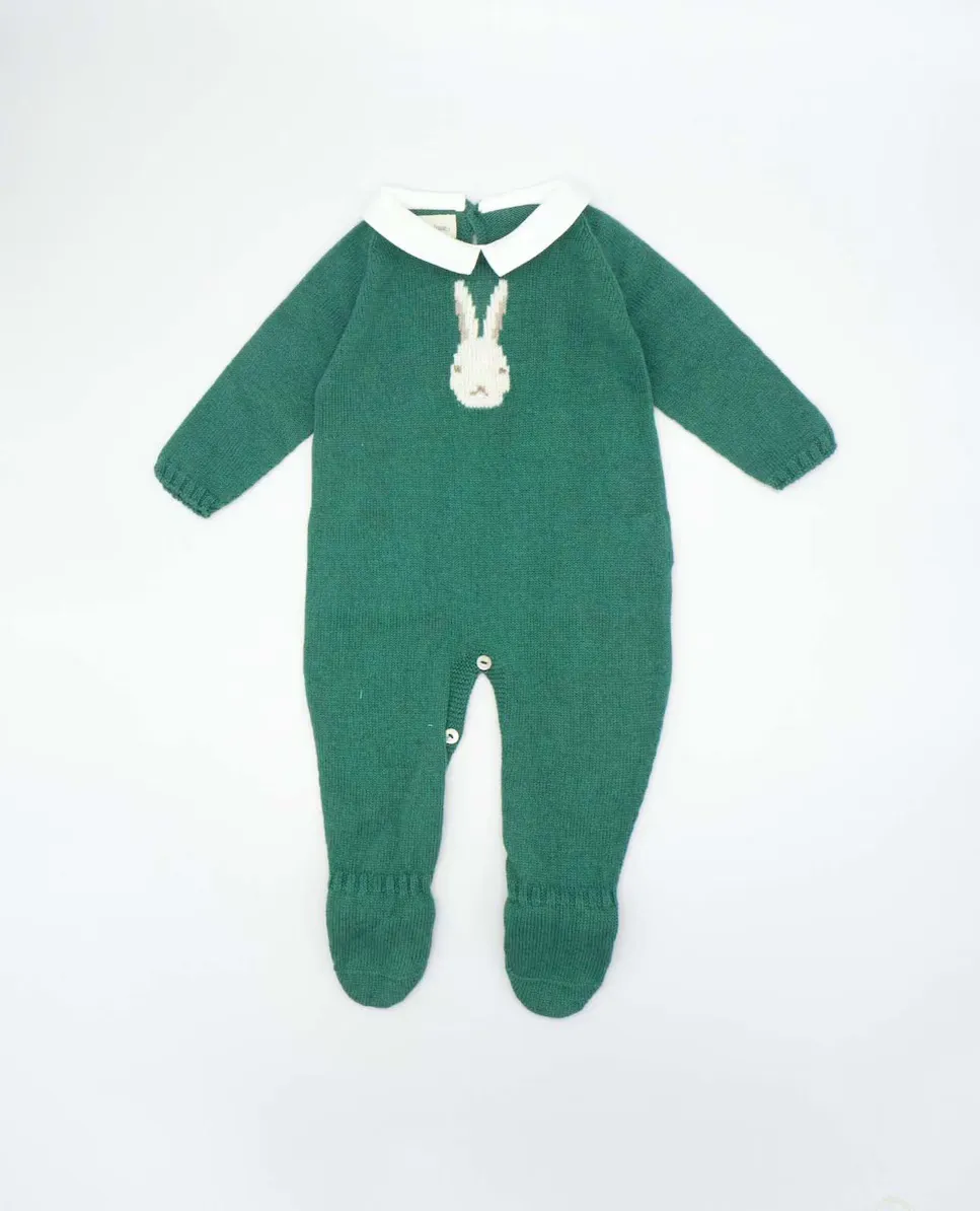 Вязаный комбинезон для мальчика с контрастным воротником Fina Ejerique, зеленый
Вязаный комбинезон для мальчика с контрастным воротником Fina Ejerique, зеленый