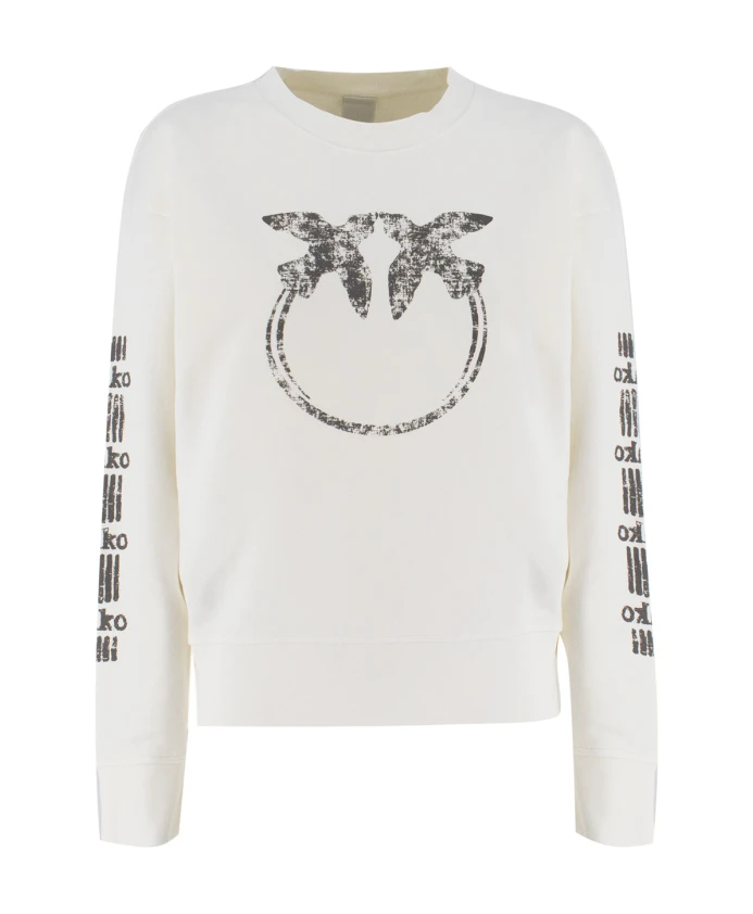 Толстовка с вышивкой в виде влюбленных птичек. Pinko, белый
Толстовка с вышивкой в виде влюбленных птичек. Pinko, белый