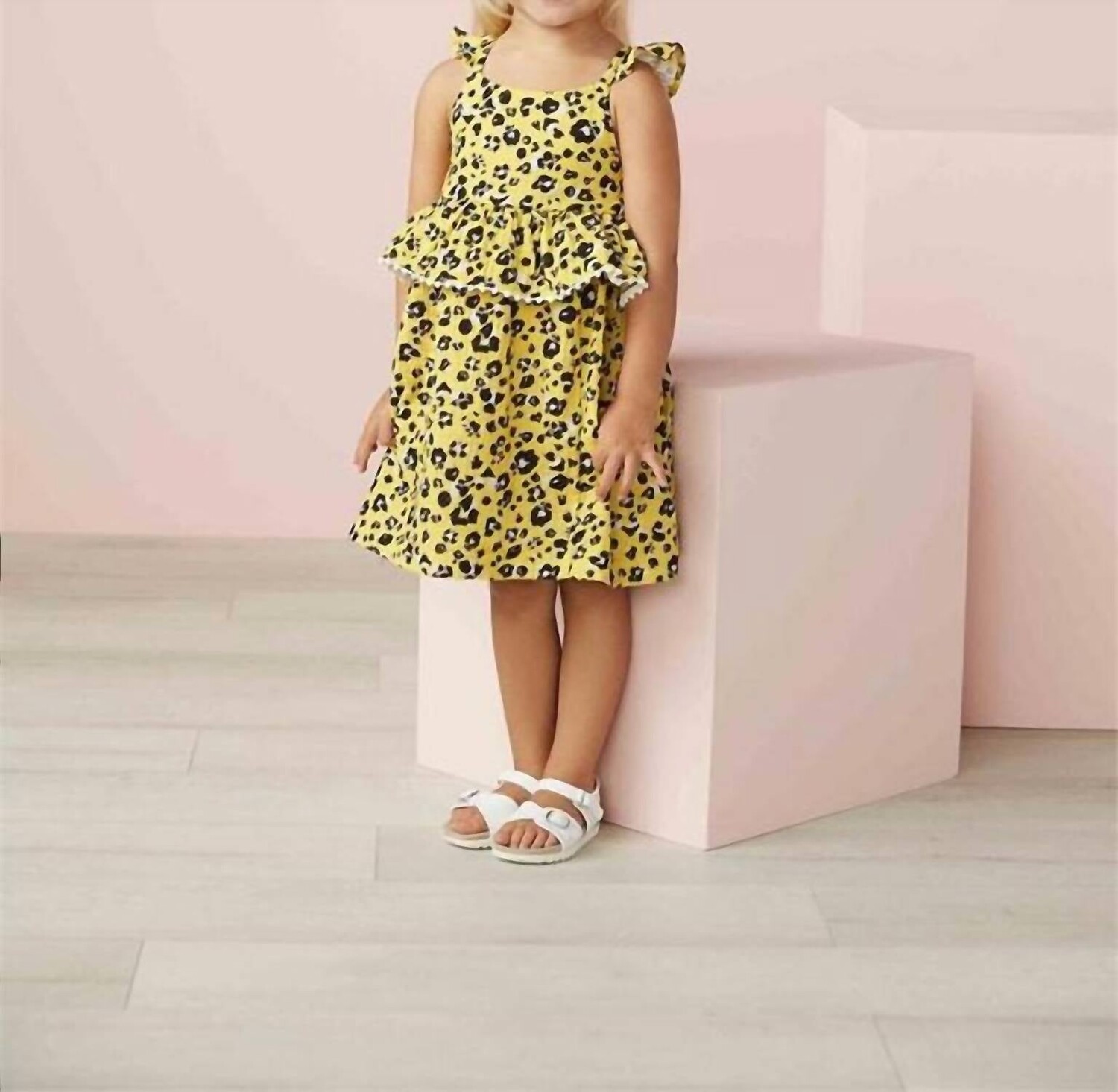 Желтое леопардовое платье для девочки Mudpie, желтый
Желтое леопардовое платье для девочки Mudpie, желтый