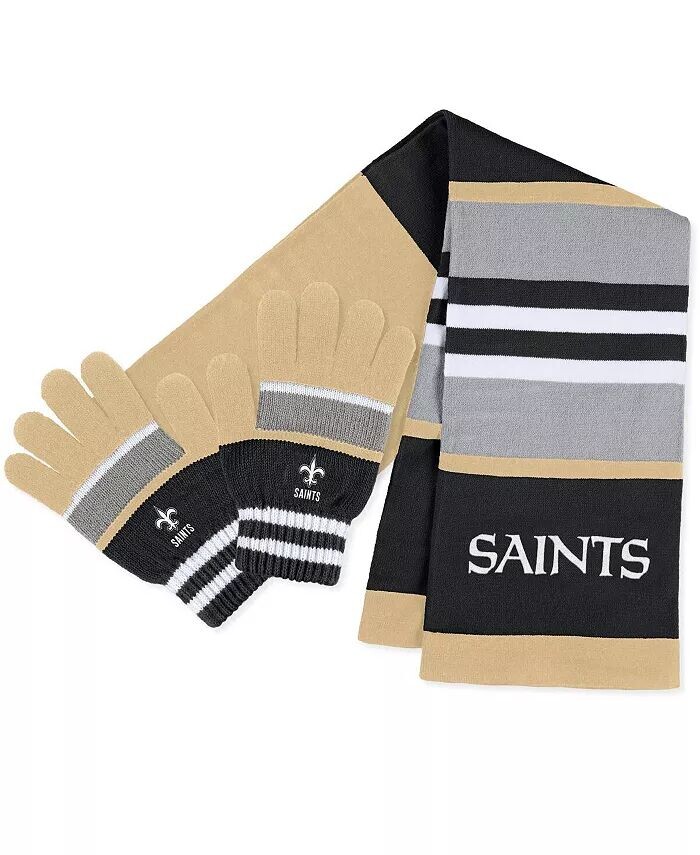 Женский комплект из перчаток и шарфа New Orleans Saints Stripe Wear By Erin Andrews, белый
Женский комплект из перчаток и шарфа New Orleans Saints Stripe Wear By Erin Andrews, белый