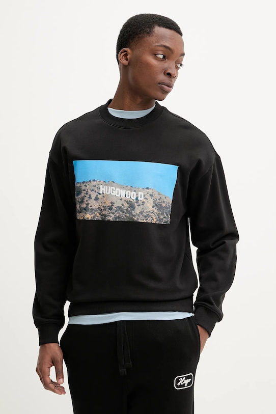 Хлопковая рубашка Hugo, черный
Хлопковая рубашка Hugo, черный