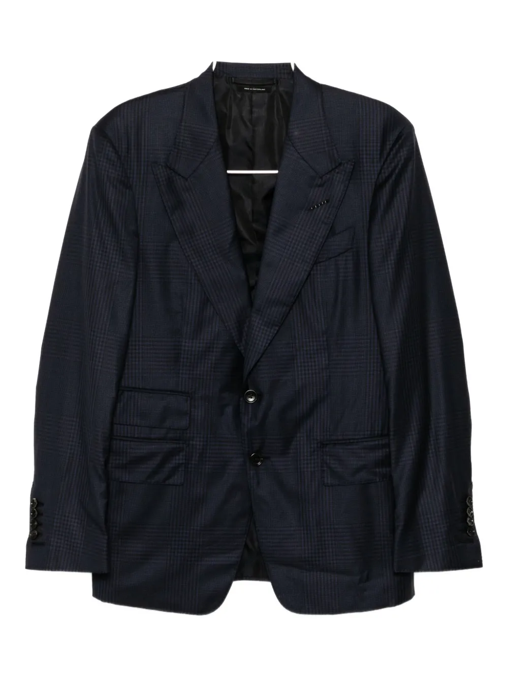 Клетчатый однобортный костюм TOM FORD, синий
Клетчатый однобортный костюм TOM FORD, синий
