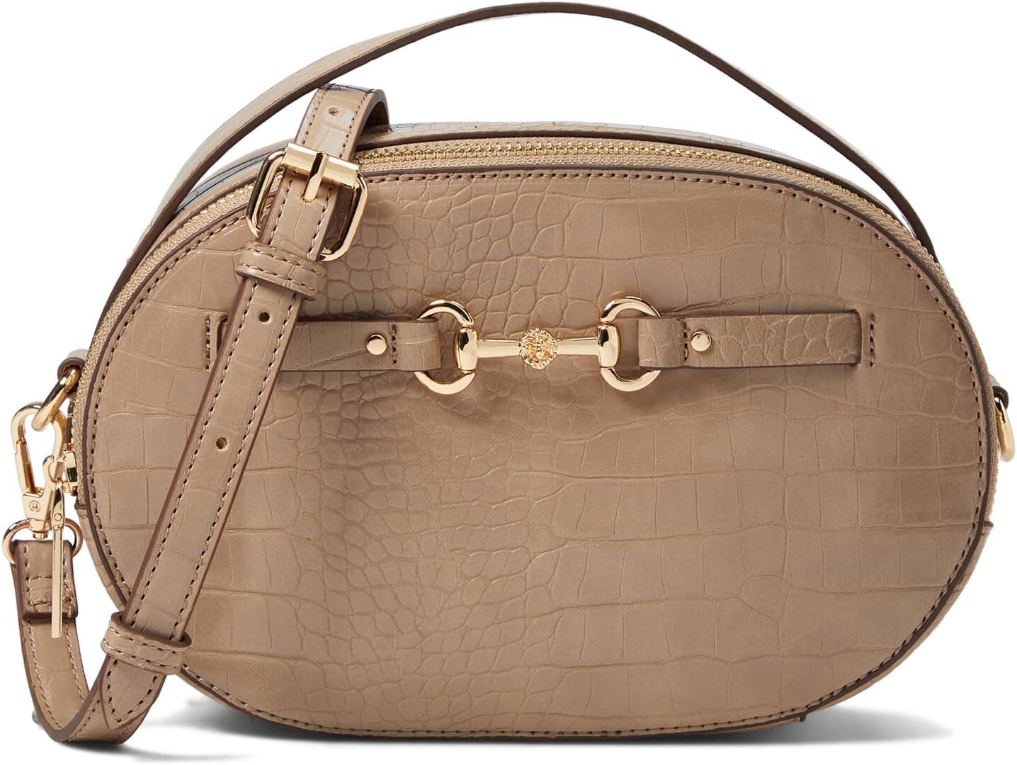 Сумка кросс-боди Anne Klein Oval Horsebit Crossbody In Croco, цвет Oatmilk
Сумка кросс-боди Anne Klein Oval Horsebit Crossbody In Croco, цвет Oatmilk