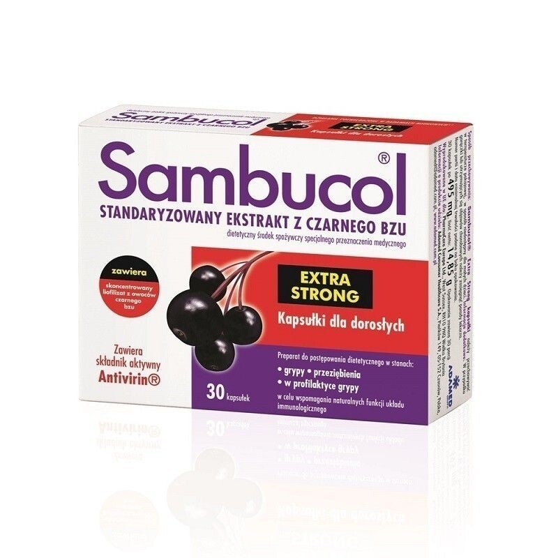Sambucol Extra Strong Kapsułki капсулы иммунитета, 30 шт.
Sambucol Extra Strong Kapsułki капсулы иммунитета, 30 шт.