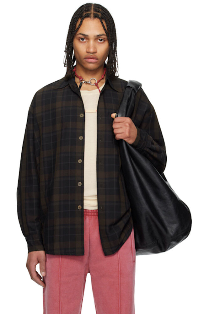 Черно-коричневая рубашка взаймы OUR LEGACY
Черно-коричневая рубашка взаймы OUR LEGACY