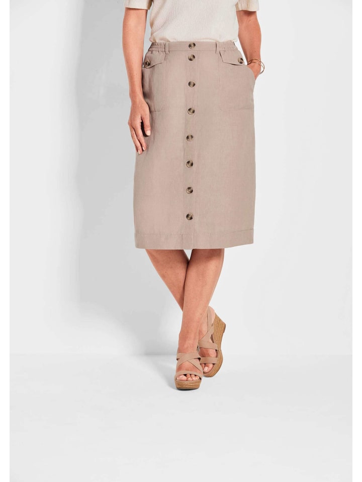 Юбка до колена GOLDNER, цвет stein 
Юбка до колена GOLDNER, цвет stein