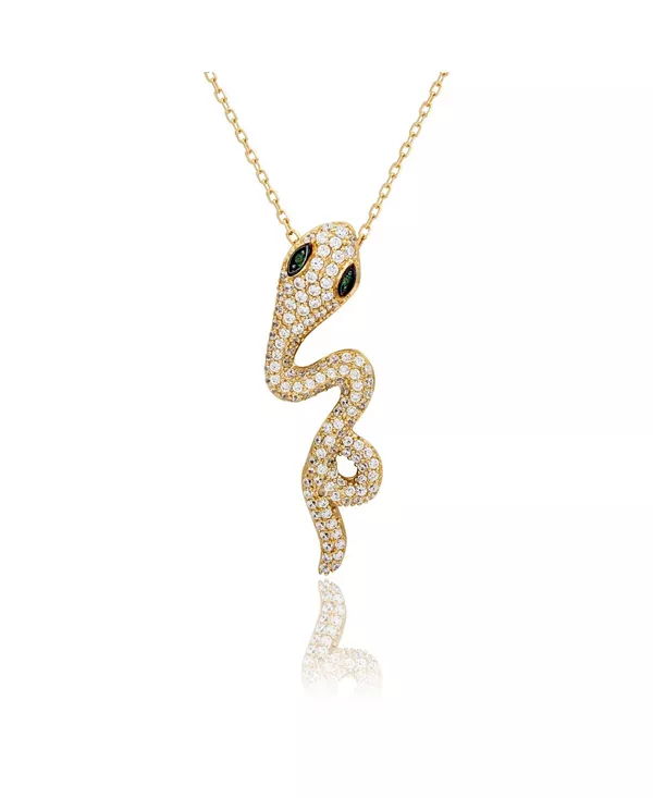 Подвеска Suzy Levian из стерлингового серебра с кубическим цирконием в форме дикой змеи Suzy Levian New York, gold
Подвеска Suzy Levian из стерлингового серебра с кубическим цирконием в форме дикой змеи Suzy Levian New York, gold
