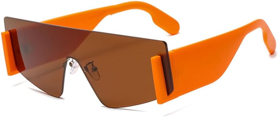 Винтажные солнцезащитные очки большого размера без оправы для мужчин и женщин, с широкой дужкой и оправой, обеспечивающие защиту от ультрафиолета UV400 generic, C3 Orange Tea
Винтажные солнцезащитные очки большого размера без оправы для мужчин и женщин, с широкой дужкой и оправой, обеспечивающие защиту от ультрафиолета UV400 generic, C3 Orange Tea