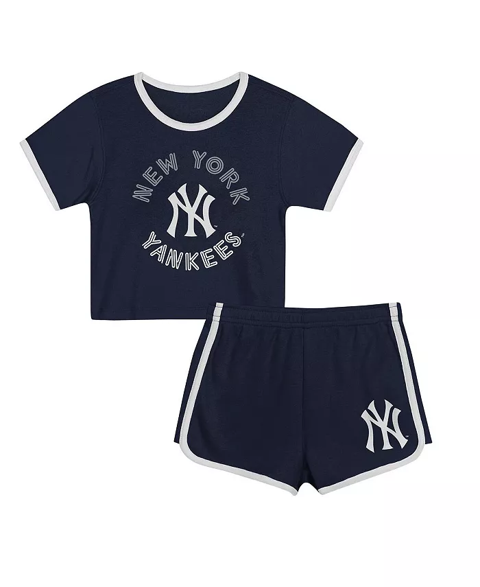 Детский комплект из 2 предметов: футболка и шорты New York Yankees Double Run в темно-синем цвете Outerstuff
Детский комплект из 2 предметов: футболка и шорты New York Yankees Double Run в темно-синем цвете Outerstuff