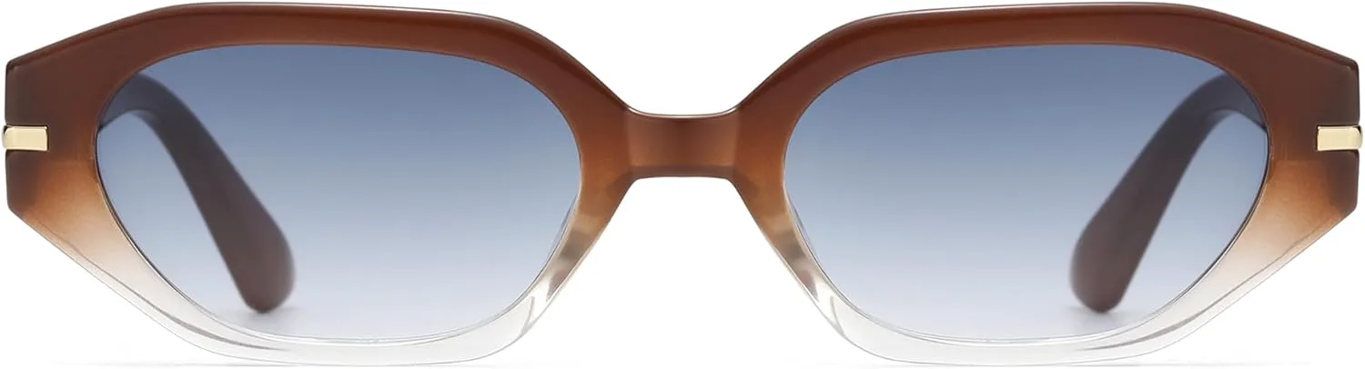 Солнцезащитные очки Cyxus Trendy Cat Eye для женщин, защита от УФ-излучения, ретро-стиль, ультралегкая оправа из поликарбоната, 1132 - Brown Frame - Blue Lens
Солнцезащитные очки Cyxus Trendy Cat Eye для женщин, защита от УФ-излучения, ретро-стиль, ультралегкая оправа из поликарбоната, 1132 - Brown Frame - Blue Lens
