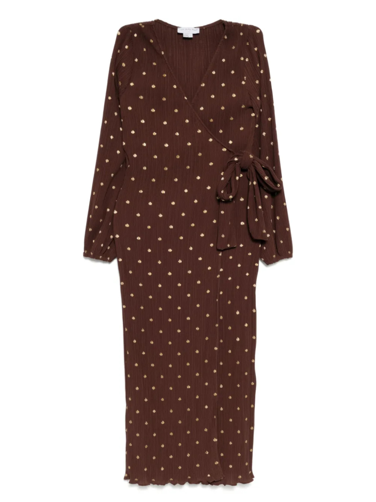 NEVER FULLY DRESSED плиссированное платье с запахом, коричневый
NEVER FULLY DRESSED плиссированное платье с запахом, коричневый