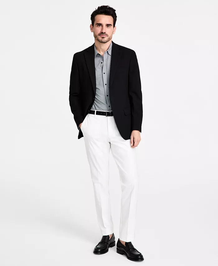 Мужской классический твиловый блейзер Michael Kors, черный
Мужской классический твиловый блейзер Michael Kors, черный