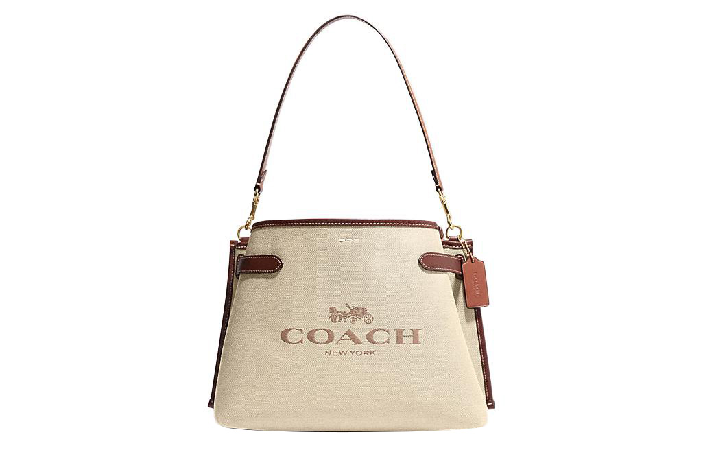 COACH Сумка через плечо hanna canvas с кожаными деталями, портативная кроссбоди женская khaki
COACH Сумка через плечо hanna canvas с кожаными деталями, портативная кроссбоди женская khaki