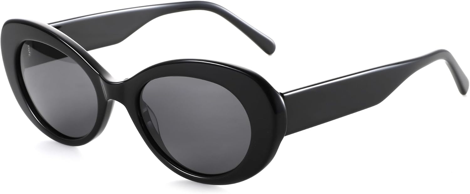 Женские поляризованные солнцезащитные очки ZENOTTIC овальной формы: модные очки для женщин - ретро-классические солнцезащитные очки с защитой от УФ-излучения UV400, C01 Black Frame Black Lens
Женские поляризованные солнцезащитные очки ZENOTTIC овальной формы: модные очки для женщин - ретро-классические солнцезащитные очки с защитой от УФ-излучения UV400, C01 Black Frame Black Lens