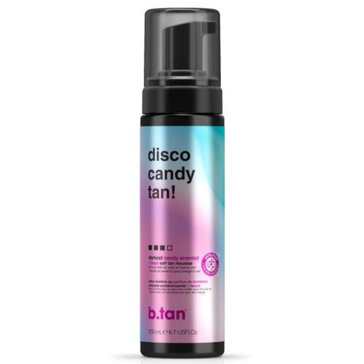 B.tan Disco Candy Tan, Пена для автозагара, 200 мл
B.tan Disco Candy Tan, Пена для автозагара, 200 мл