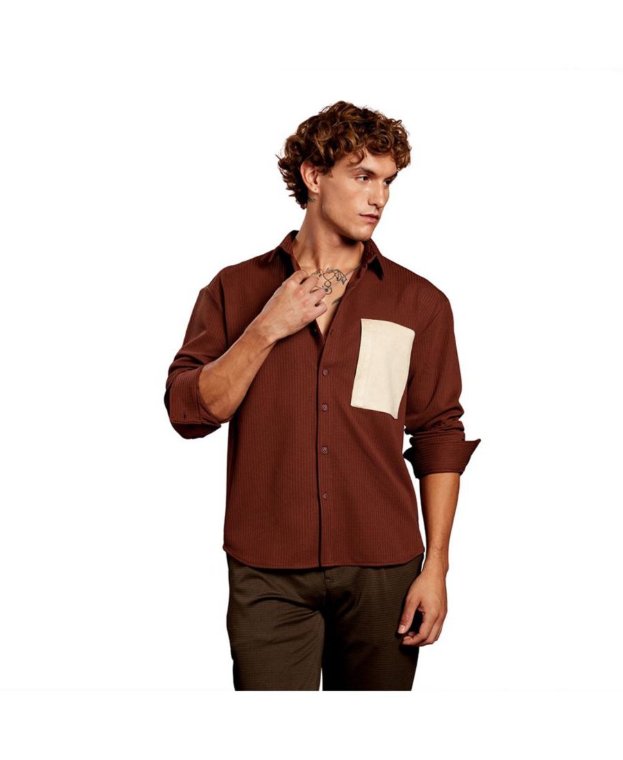 Мужская рубашка оверсайз шоколадно-коричневого цвета с нашивками Campus Sutra, Brown
Мужская рубашка оверсайз шоколадно-коричневого цвета с нашивками Campus Sutra, Brown