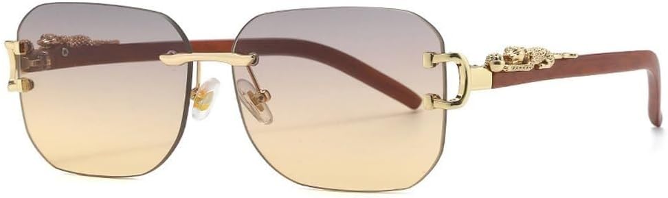 Новые безободковые металлические солнцезащитные очки 2025 года для женщин и мужчин. Модные винтажные солнцезащитные очки класса люкс с защитой от УФ-излучения UV400 LXLHWN, Gray Yellow
Новые безободковые металлические солнцезащитные очки 2025 года для женщин и мужчин. Модные винтажные солнцезащитные очки класса люкс с защитой от УФ-излучения UV400 LXLHWN, Gray Yellow