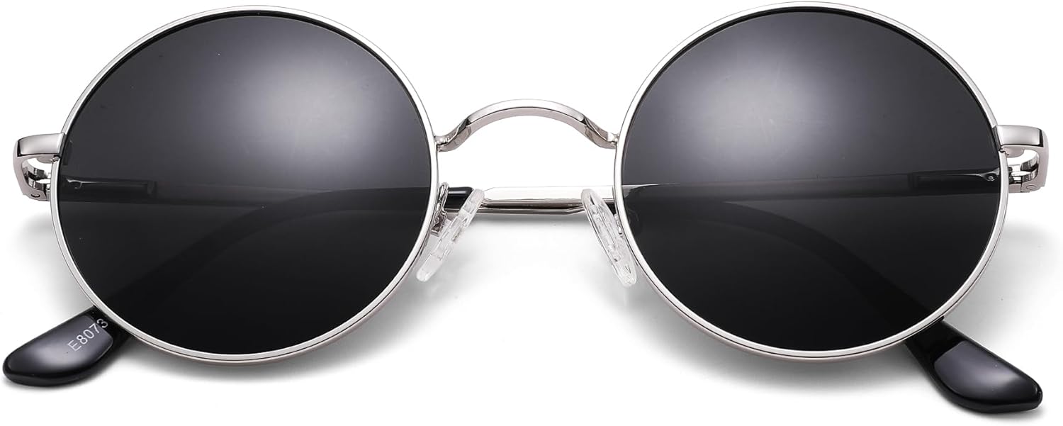 Солнцезащитные очки Pro Acme Small Round Polarized Sunglasses для мужчин и женщин, в стиле ретро, металлические, в стиле хиппи, с защитой от УФ-излучения UV400, G1 - Silver Frame/Black Lens
Солнцезащитные очки Pro Acme Small Round Polarized Sunglasses для мужчин и женщин, в стиле ретро, металлические, в стиле хиппи, с защитой от УФ-излучения UV400, G1 - Silver Frame/Black Lens