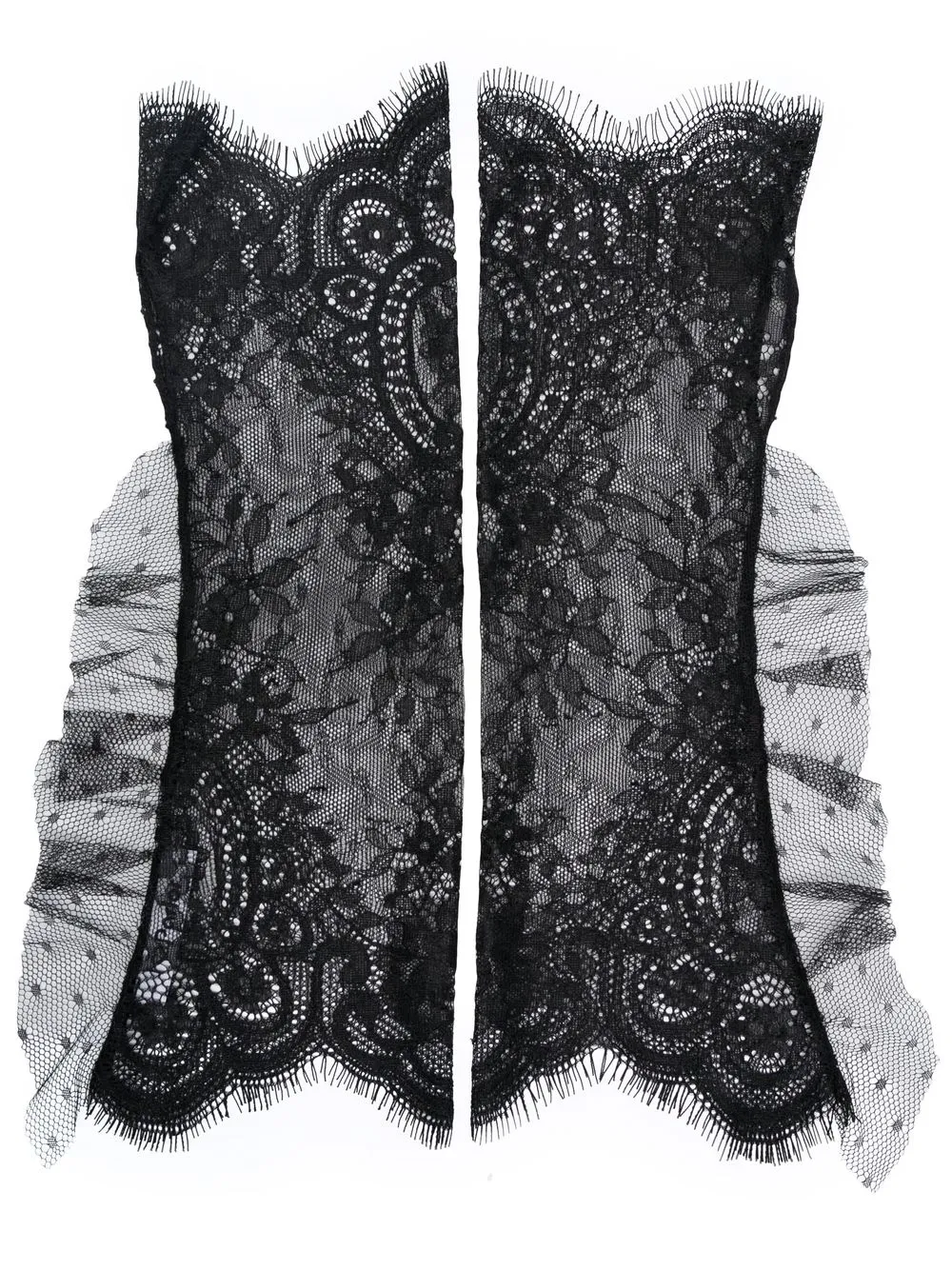 Кружевные перчатки с оборками Parlor, черный
Кружевные перчатки с оборками Parlor, черный