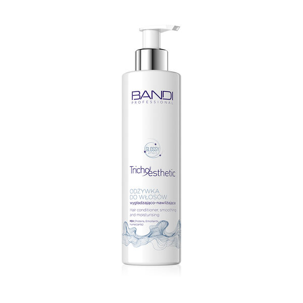 Разглаживающий и увлажняющий кондиционер для волос, 230 мл Bandi Professional tricho esthetic
Разглаживающий и увлажняющий кондиционер для волос, 230 мл Bandi Professional tricho esthetic
