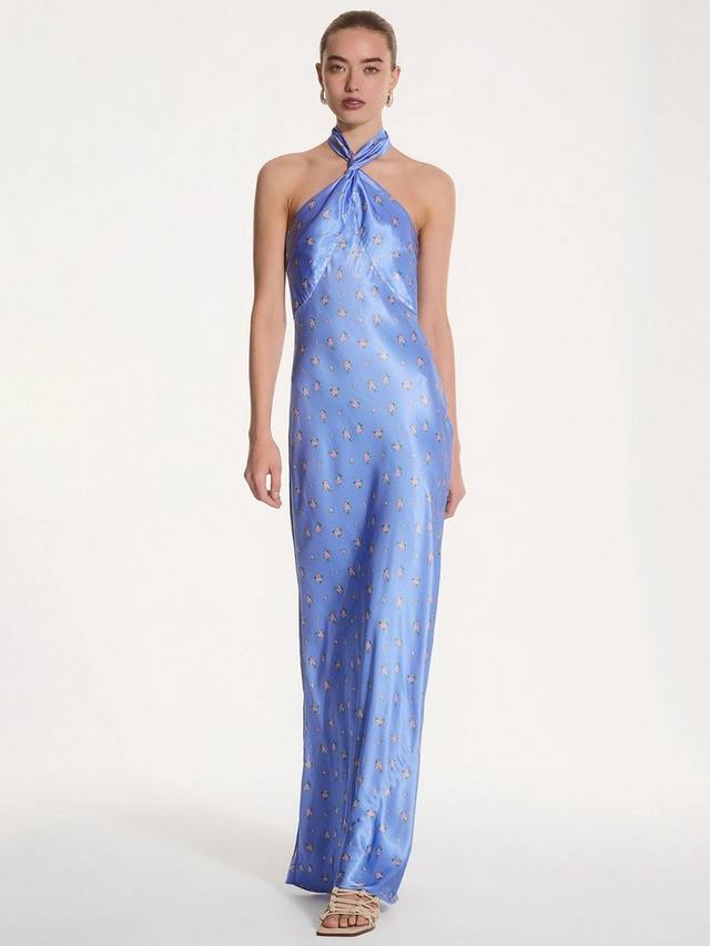 Макси-платье с цветочным вырезом в стиле арль OMNES, синий
Макси-платье с цветочным вырезом в стиле арль OMNES, синий