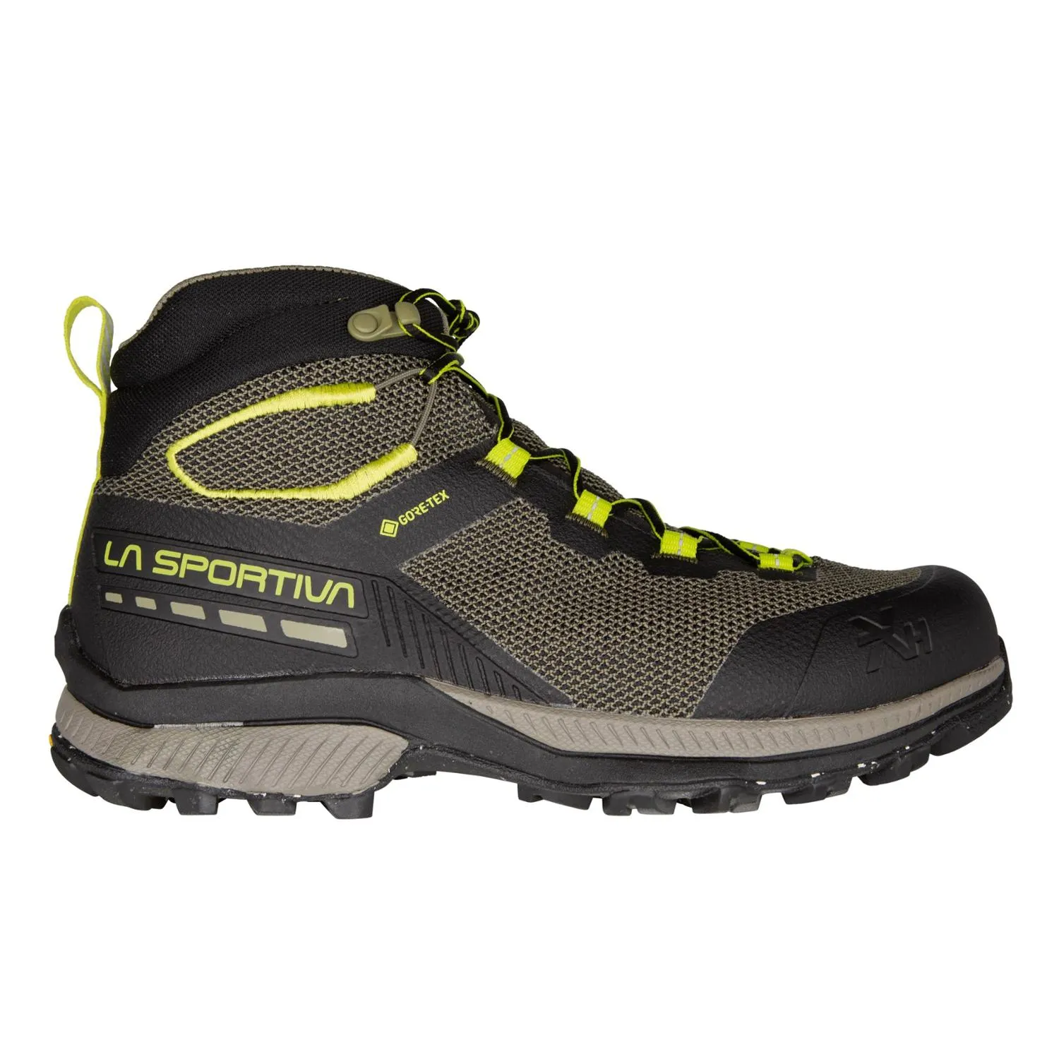 Мужские треккинговые ботинки TX Hike Mid GTX La Sportiva, Black/Lime Punch
Мужские треккинговые ботинки TX Hike Mid GTX La Sportiva, Black/Lime Punch