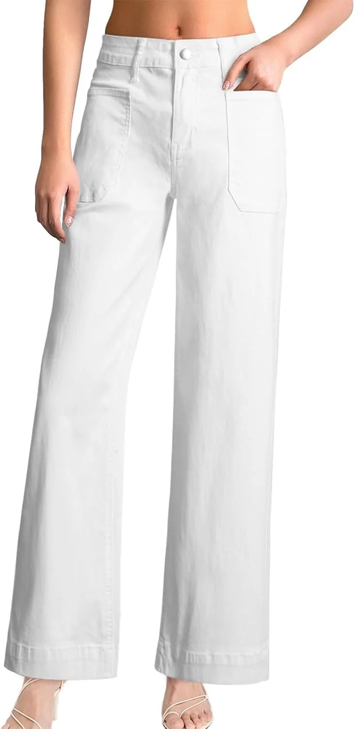 EVALESS Женские джинсы с высокой талией и широкими штанинами
EVALESS Женские джинсы с высокой талией и широкими штанинами