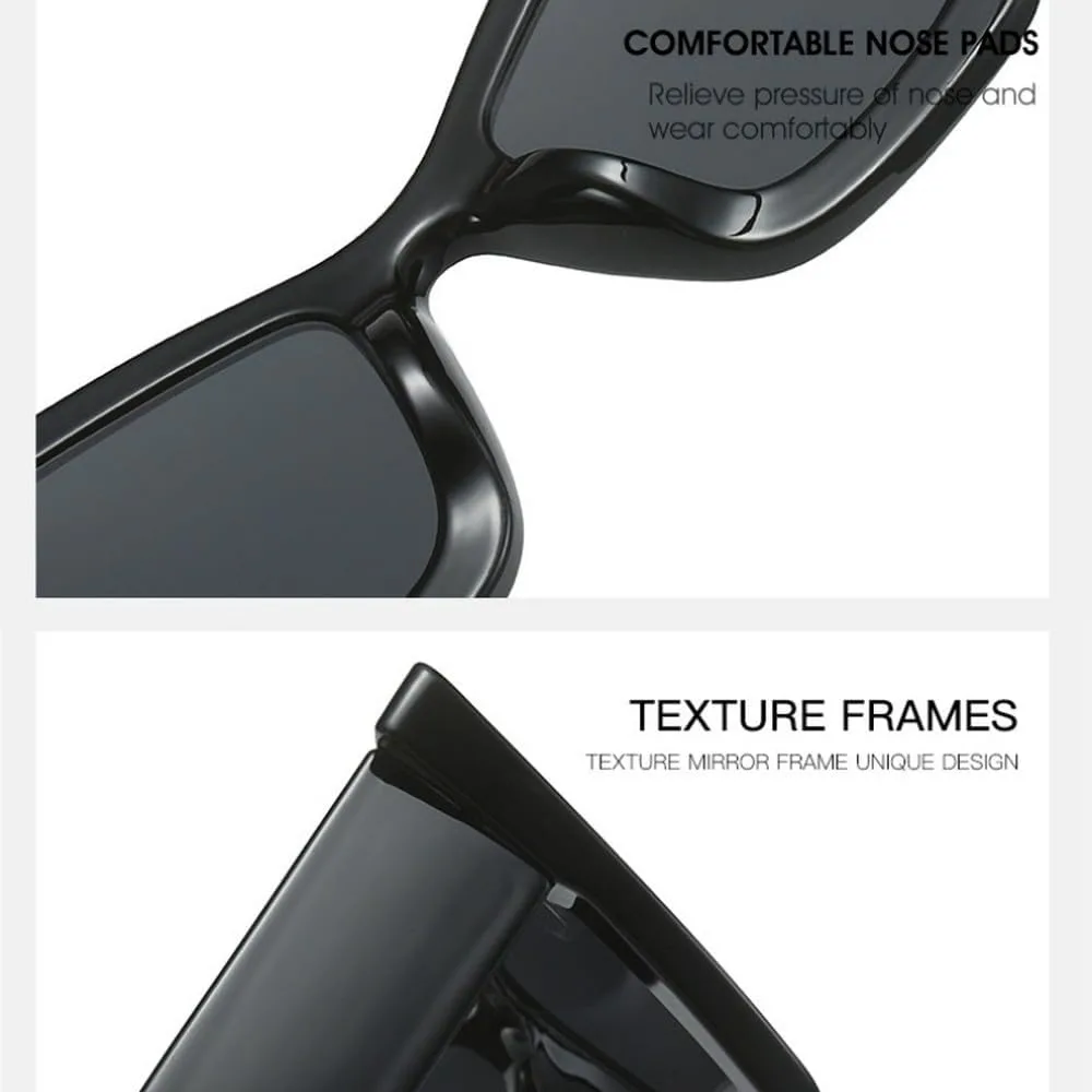 Модные солнцезащитные очки большого размера «кошачий глаз» для женщин, винтажные градиентные очки с защитой от УФ-излучения UV400 для мужчин SKFGNX, Black Grey
Модные солнцезащитные очки большого размера «кошачий глаз» для женщин, винтажные градиентные очки с защитой от УФ-излучения UV400 для мужчин SKFGNX, Black Grey