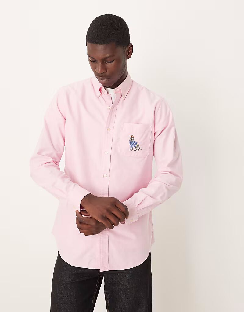 Рубашка оксфорд с вышивкой немецкого дога, розового цвета, на заказ Polo Ralph Lauren
Рубашка оксфорд с вышивкой немецкого дога, розового цвета, на заказ Polo Ralph Lauren