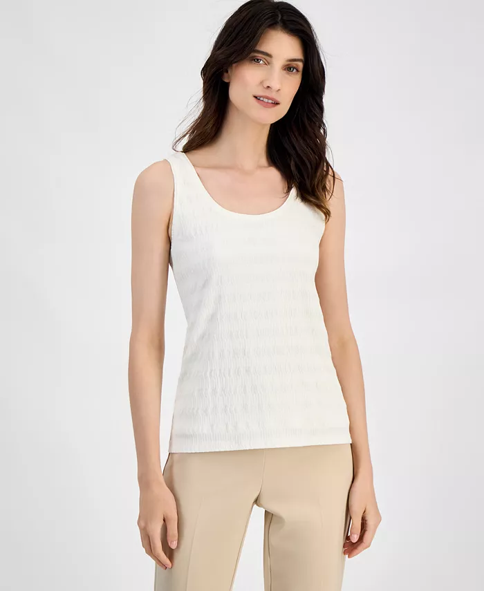 Женская майка из текстурированной вязки с круглым вырезом Anne Klein, коричневый/бежевый
Женская майка из текстурированной вязки с круглым вырезом Anne Klein, коричневый/бежевый