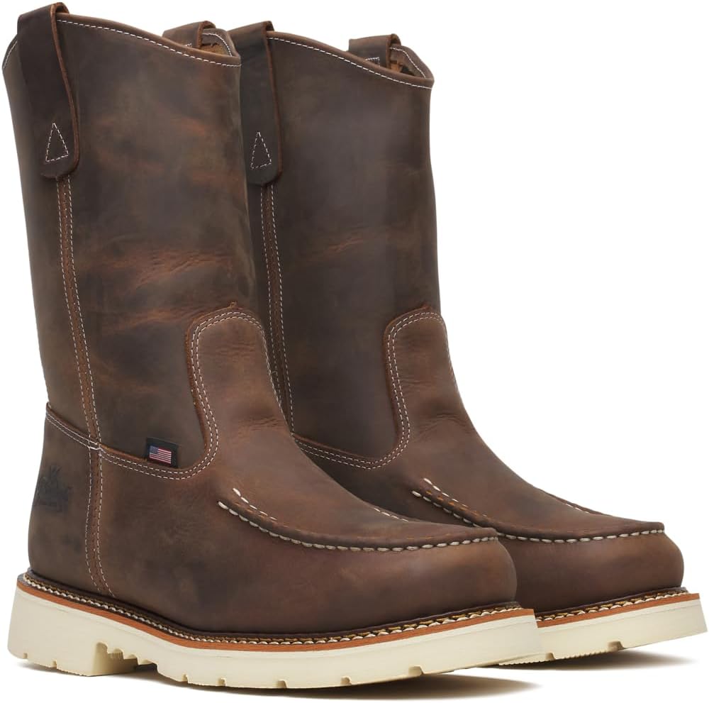 Ботинки Thorogood American Heritage - модель 11 с мыском Мок Тоу для мужчин, для промышленного и строительного использования, из прочной кожи, противоскользящие и маслостойкие, Crazy Horse
Ботинки Thorogood American Heritage - модель 11 с мыском Мок Тоу для мужчин, для промышленного и строительного использования, из прочной кожи, противоскользящие и маслостойкие, Crazy Horse