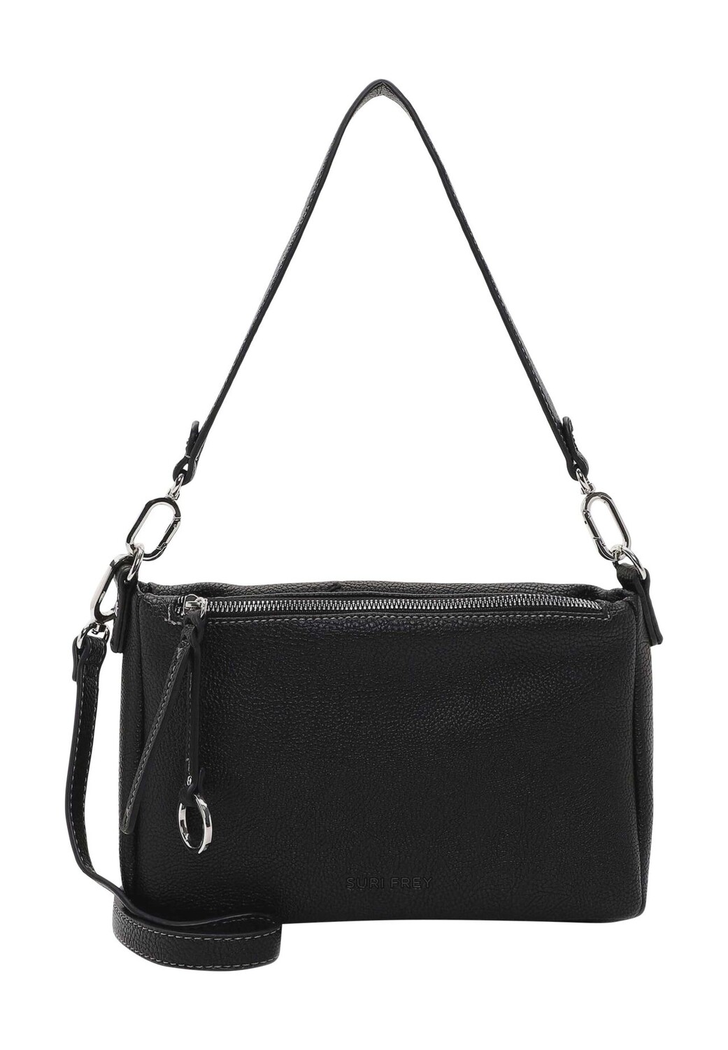 Сумка через плечо, искусственная кожа, кулон, однотонная, женская SURI FREY, черный
Сумка через плечо, искусственная кожа, кулон, однотонная, женская SURI FREY, черный