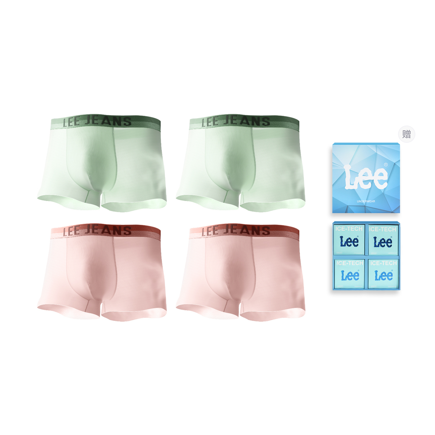 Lee Подарочный набор мужского белья SS23 Ice Series, 4 штуки
Lee Подарочный набор мужского белья SS23 Ice Series, 4 штуки