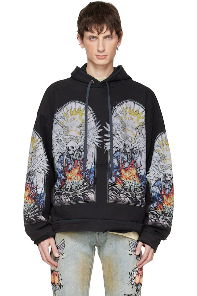 Who Decides War Худи с черным черепом
Who Decides War Худи с черным черепом