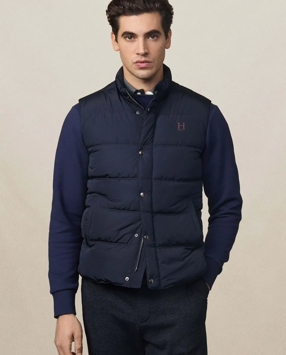 Мужской жилет с логотипом H Hackett, темно-синий
Мужской жилет с логотипом H Hackett, темно-синий