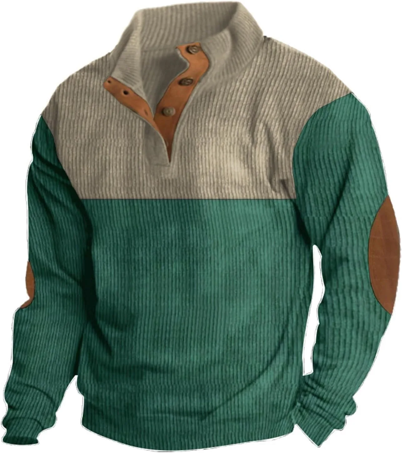 Свитер мужской рождественский с воротником стойкой на пуговицах
Свитер мужской рождественский с воротником стойкой на пуговицах