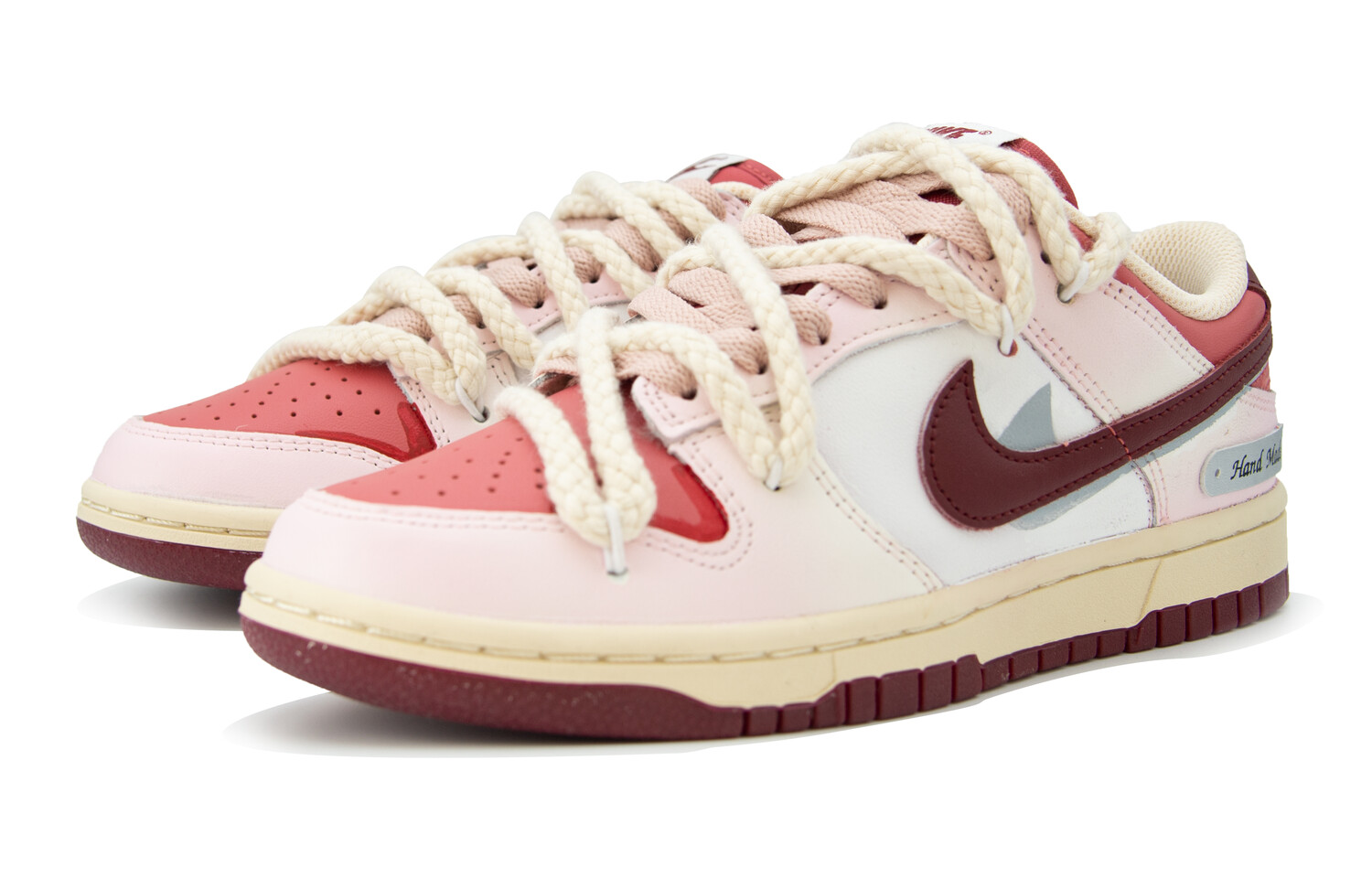 Кроссовки для скейтбординга Dunk женские с низким верхом белый/розовый Nike
Кроссовки для скейтбординга Dunk женские с низким верхом белый/розовый Nike