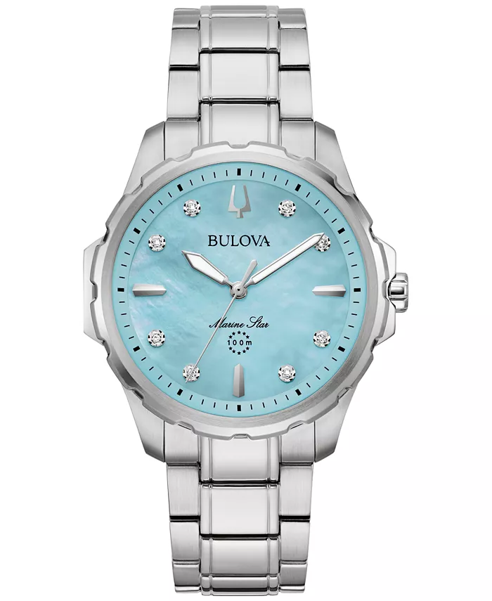 Женские часы Marine Star с бриллиантовыми вставками на стальном браслете 36 мм Bulova, Синий, Женские часы Marine Star с бриллиантовыми вставками на стальном браслете 36 мм Bulova
Женские часы Marine Star с бриллиантовыми вставками на стальном браслете 36 мм Bulova, Синий, Женские часы Marine Star с бриллиантовыми вставками на стальном браслете 36 мм Bulova