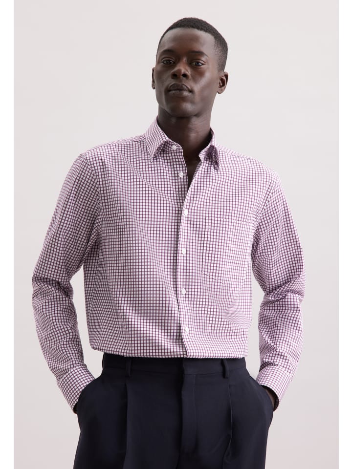 Деловая рубашка, стандартного размера, фиолетового цвета Seidensticker
Деловая рубашка, стандартного размера, фиолетового цвета Seidensticker