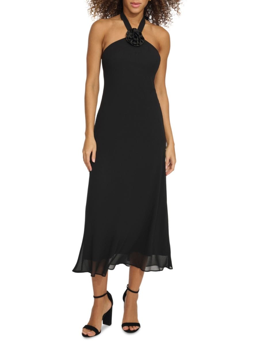 Платье-миди А-силуэта Rosette Siena, черный
Платье-миди А-силуэта Rosette Siena, черный