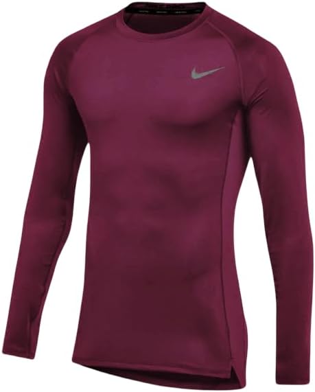 Мужская тренировочная футболка Nike Pro Fitted с длинным рукавом, Dark Maroon
Мужская тренировочная футболка Nike Pro Fitted с длинным рукавом, Dark Maroon